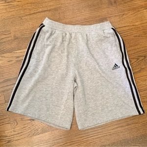 Adidas Gray Fleece Shorts